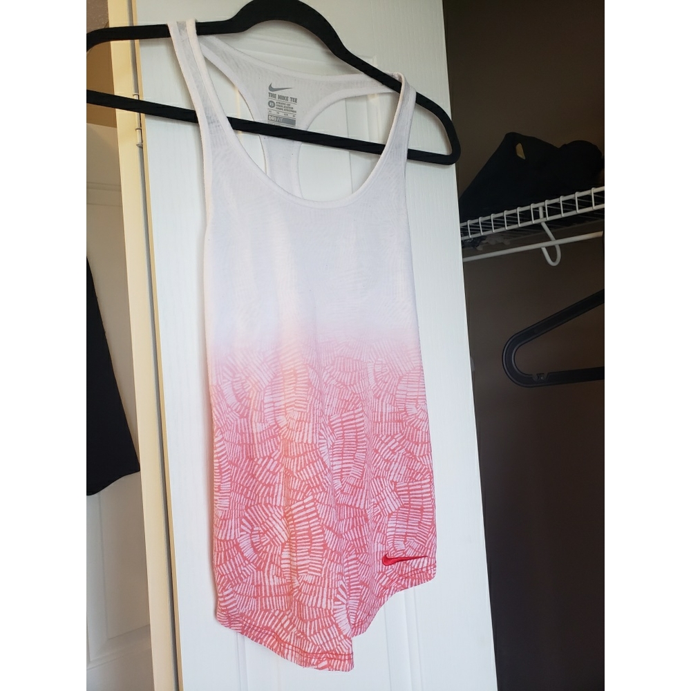 3/$30 Nike Pink/White Racerback Tank